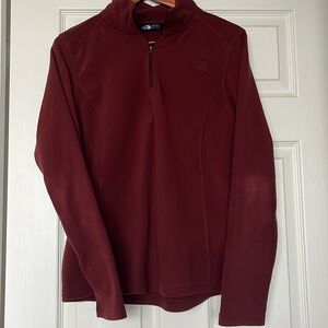 THE NORTH FACE | Maroon Half Zip Fleece Sweater Sz M